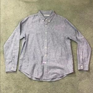 Outerknown hemp chambray  button down shirt XL